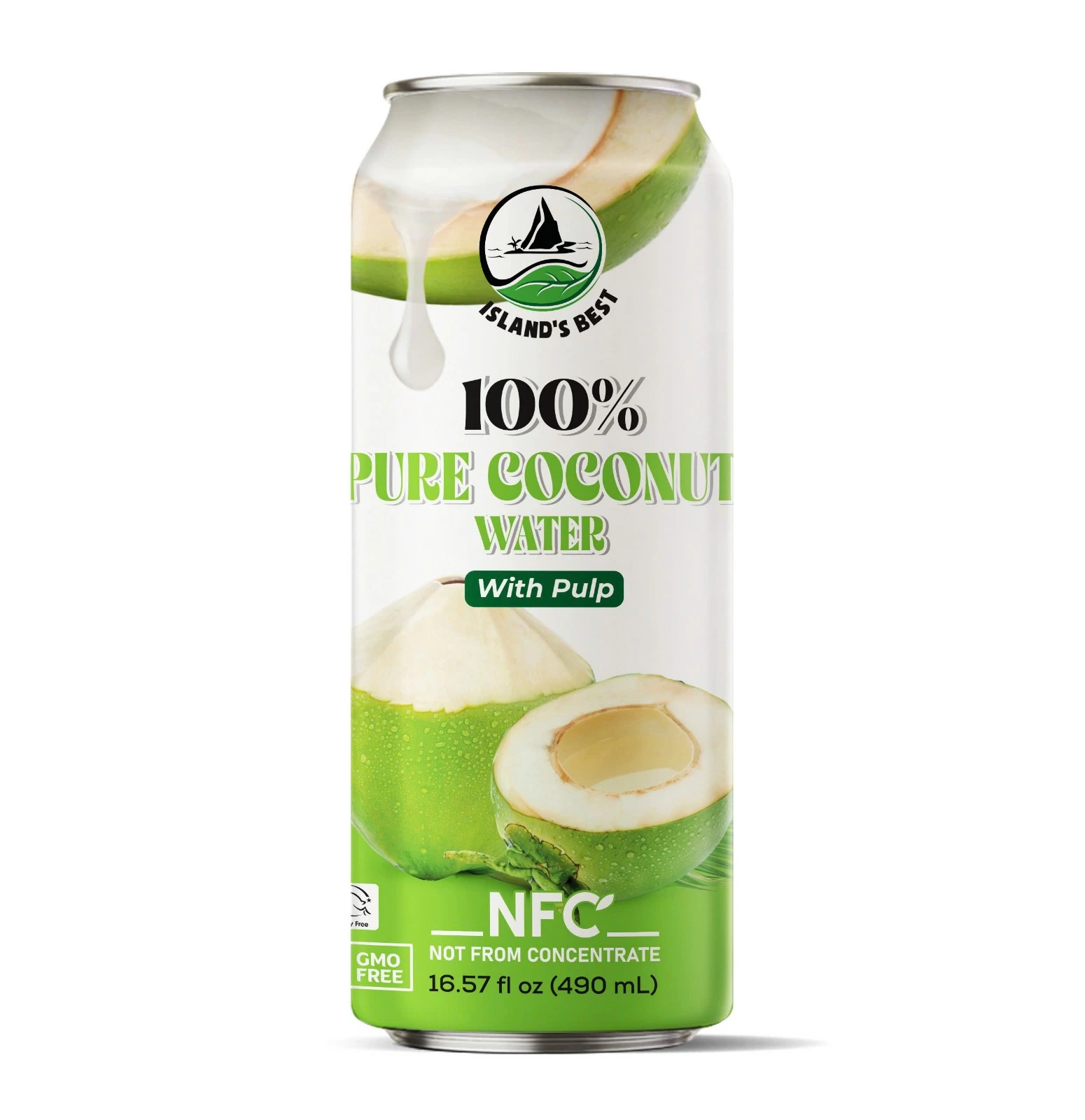 100% Coconut Water with Pulp – Natural Hydration (Can)